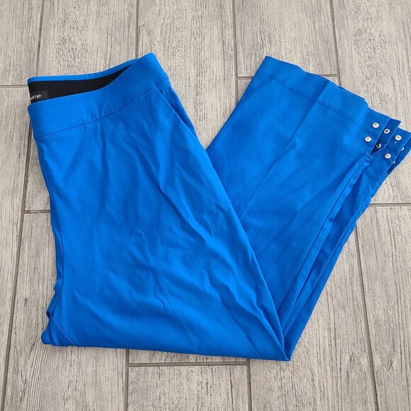 Counterparts Women’s Pull-On Slim Pants Size M Blue Stretch - Picture 1 of 9